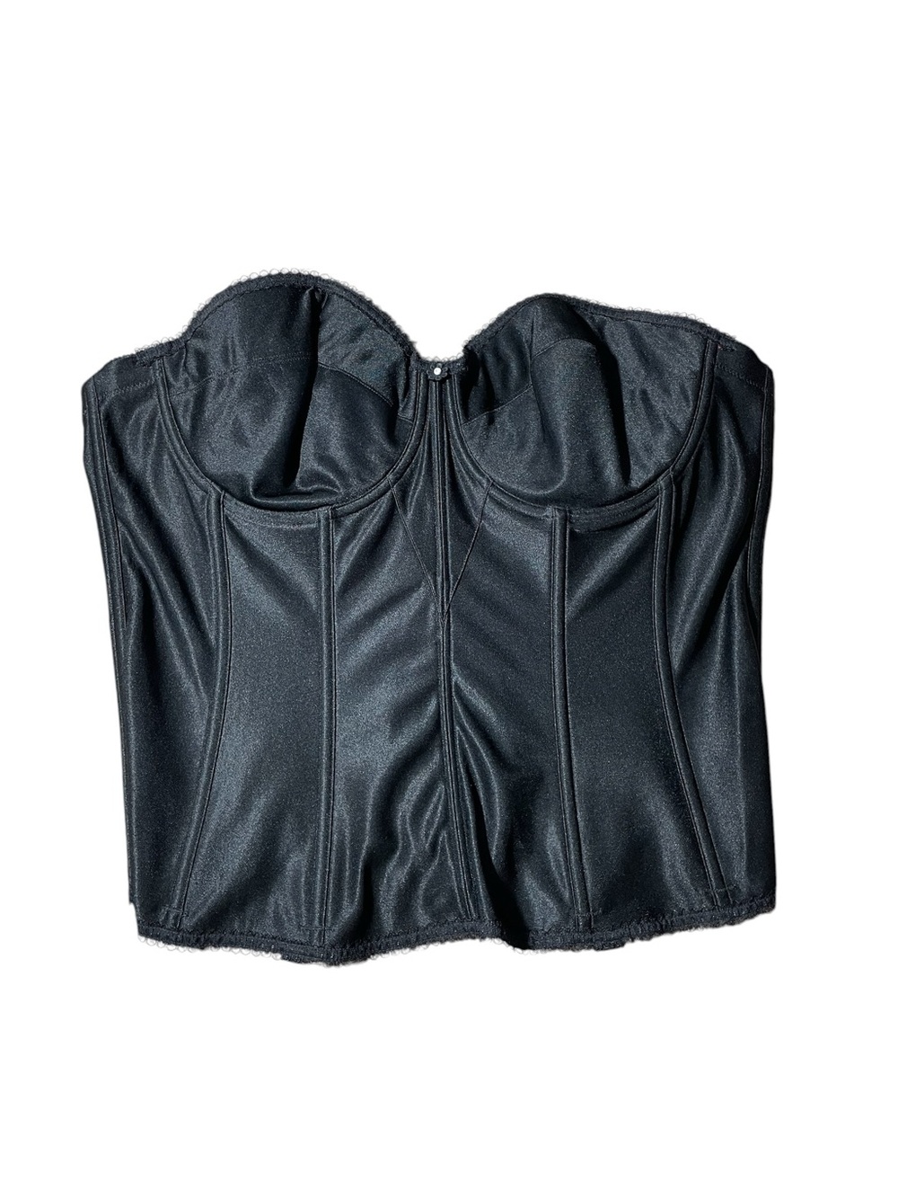 C22- Dominique 40C Black Strapless Bustier Corset Top
